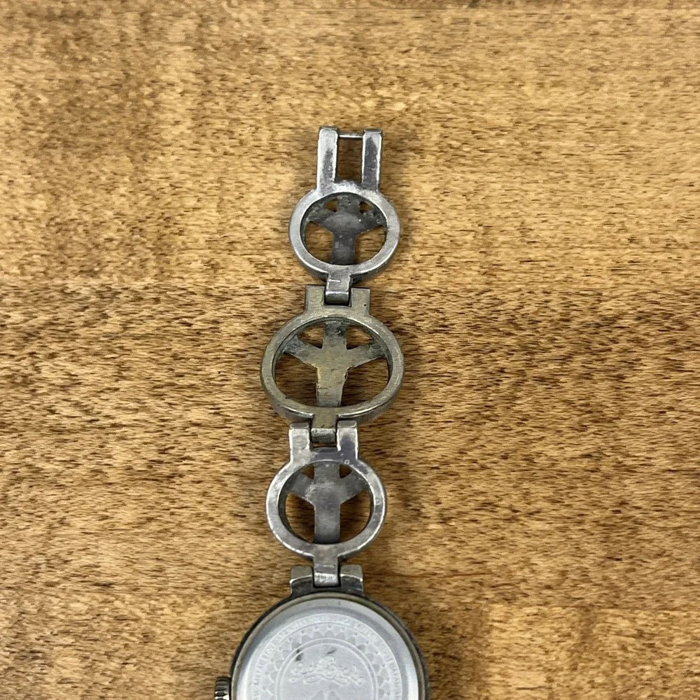 Vintage Lucky Brand Women's Watch 25mm Peace Sign‎ Band - Needs New Battery